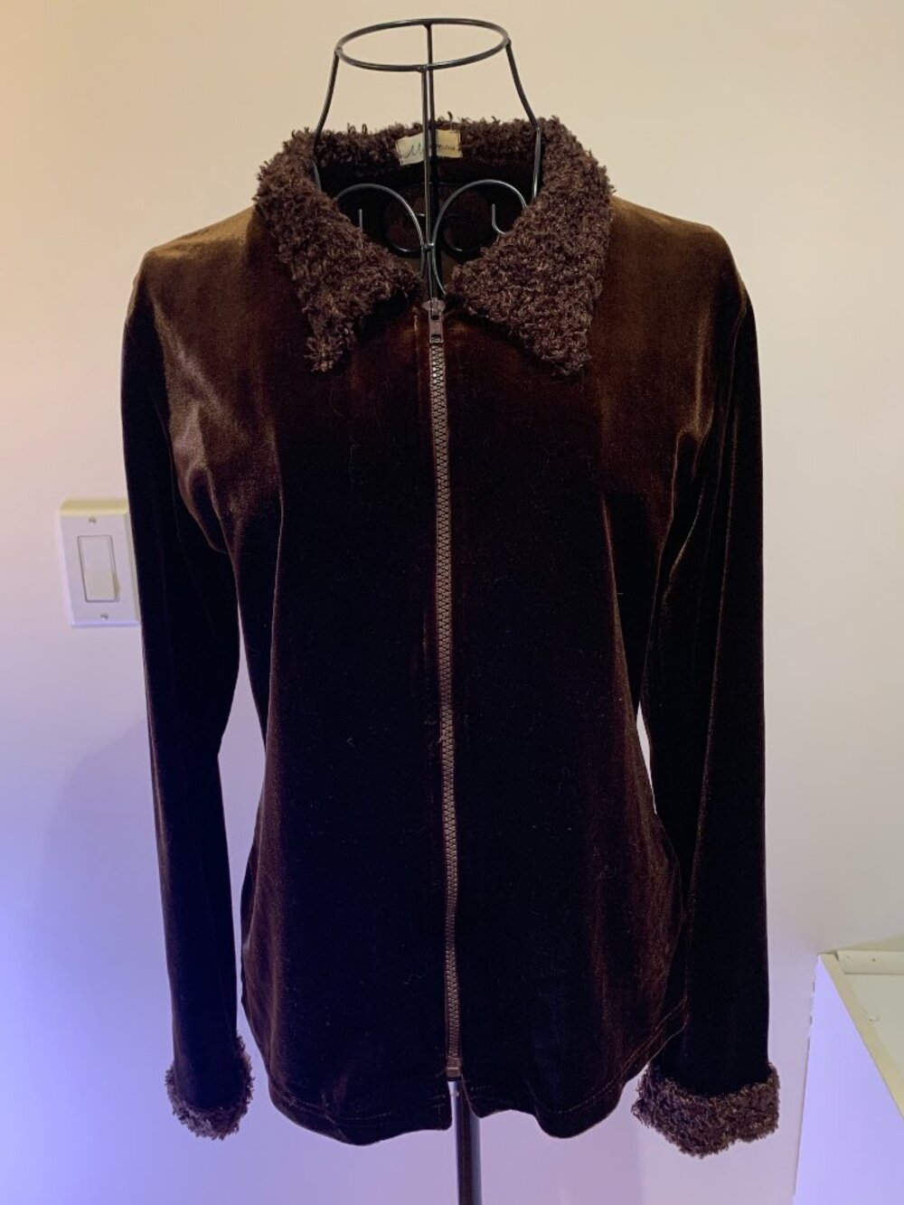 Long Sleeve Velvet Top